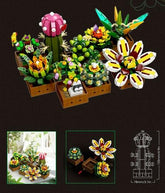 building block flower sets